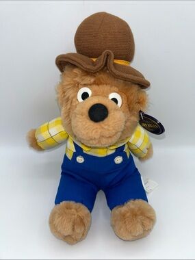 Vintage 1993 Berenstain Bears Papa Bear Plush – Plush Lovables Toys w/ Original
